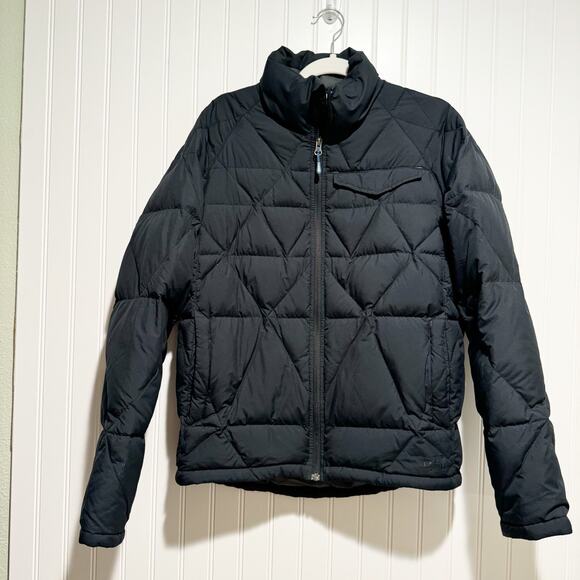 REI Black Quilted Down Jacket Size Large - Picture 1 of 5